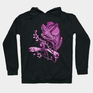 Chameleon Attack! New School Original Art Monochrome Hoodie